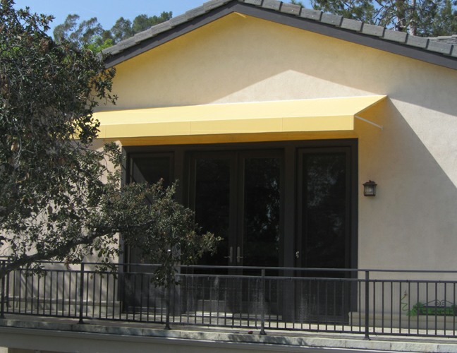 Standard open end with valance - Galvanized frame with Sunbrella fabric cover
